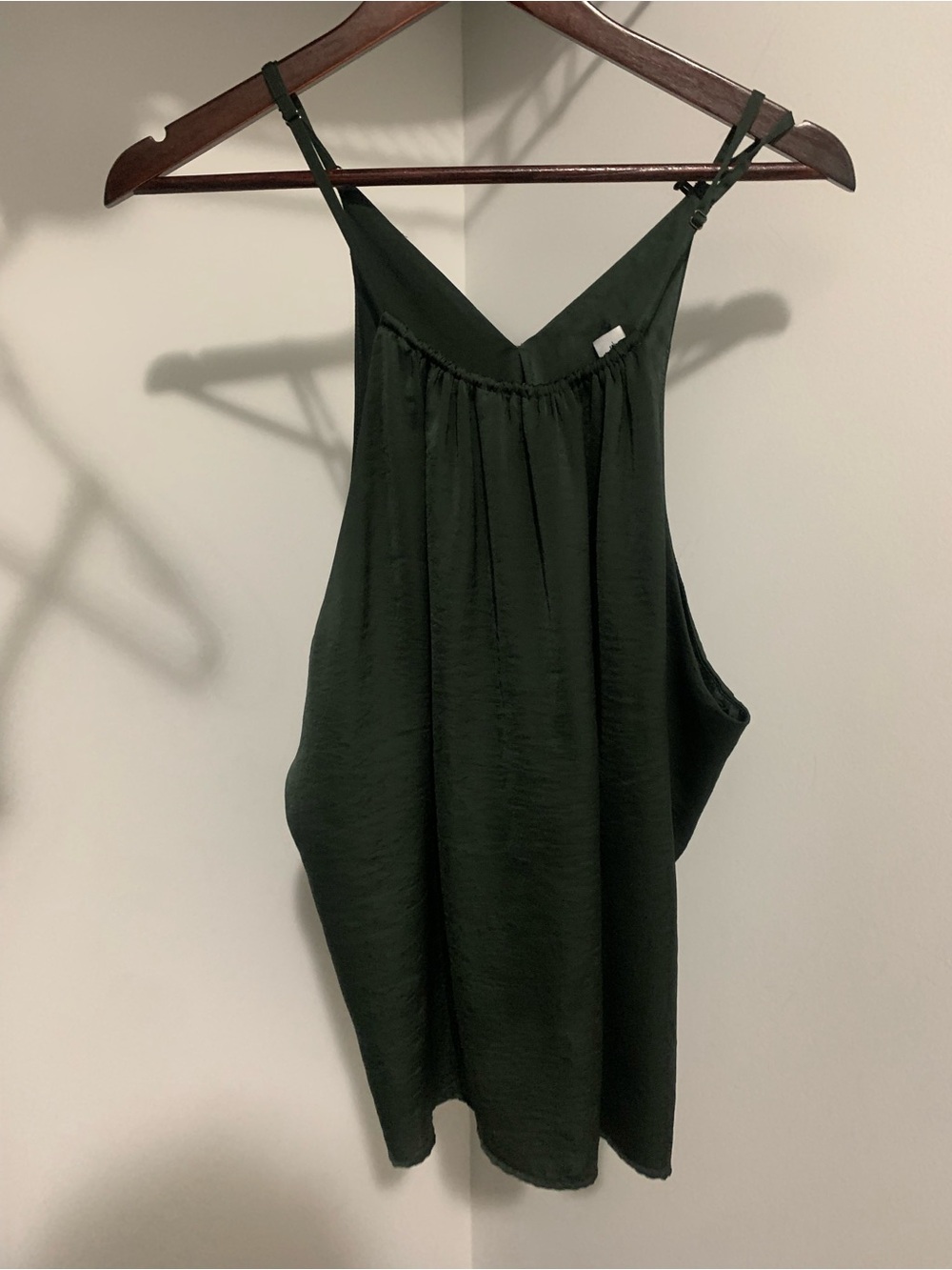 Sheike Deep Green V-Neck Satin-Look Cami